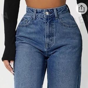 Blue High Wasted Jeans